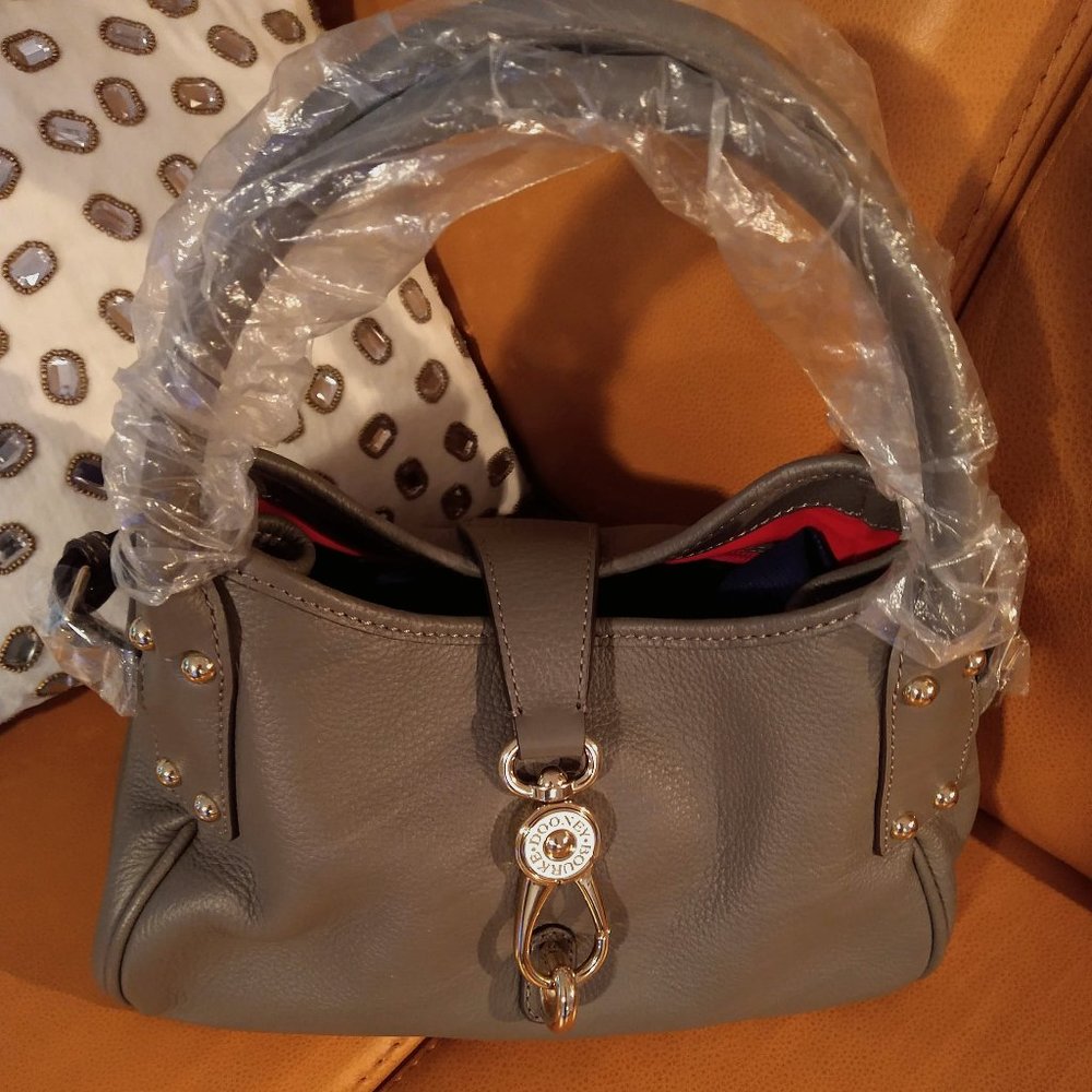 Dooney and Bourke Small Logo Lock Satchel NWT